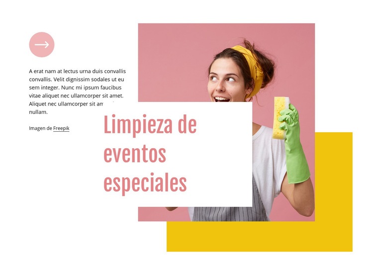 Limpieza de eventos especiales Plantillas de creación de sitios web