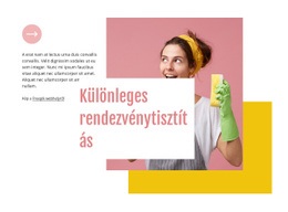 Különleges Rendezvénytisztítás HTML5 És CSS3 Sablon