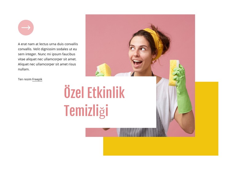 Özel etkinlik temizliği CSS Şablonu