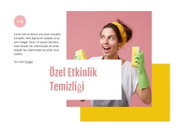 Özel Etkinlik Temizliği - Ücretsiz Web Sitesi Şablonu