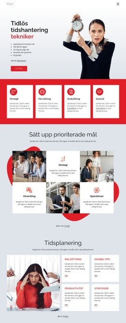 Tidshanteringsföretag - Målsida