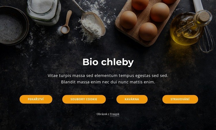 Bio chléb Šablona HTML