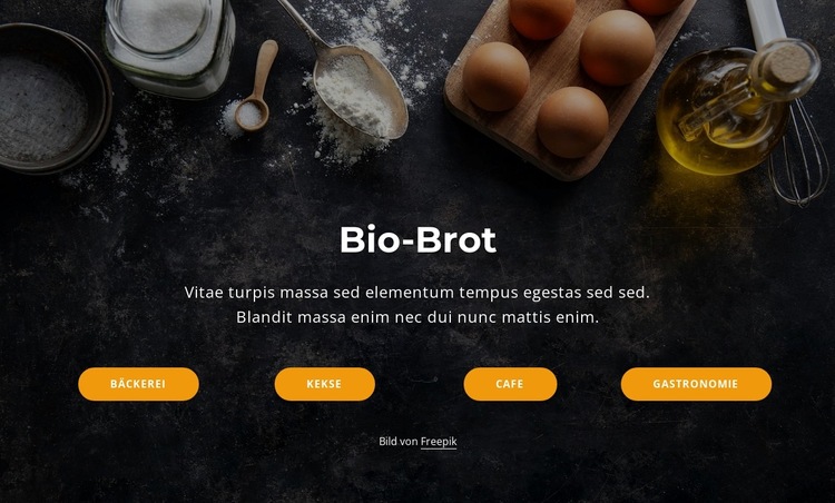 Bio-Brot Website-Vorlage