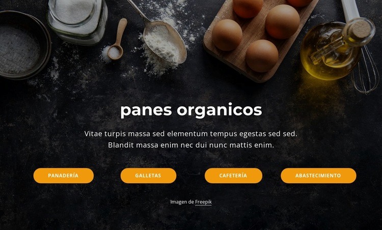 Pan orgánico Diseño de páginas web