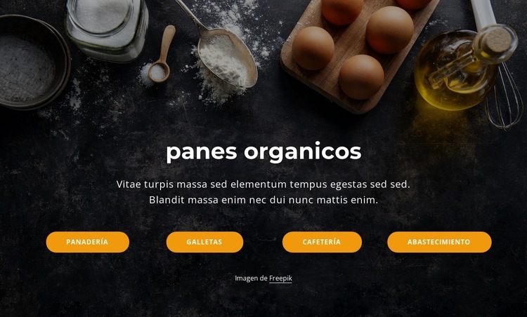 Pan orgánico Plantilla HTML5