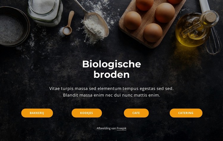 Biologisch brood HTML-sjabloon