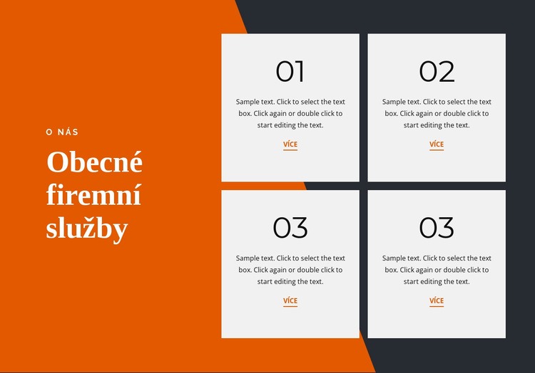 Obecné firemní služby Téma WordPress