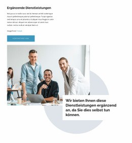 Homepage-Abschnitte Für Wir Schaffen Intuitives Design