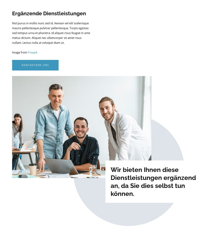 Wir schaffen intuitives Design HTML-Vorlage