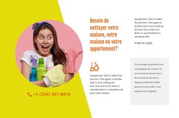 Épousseter Toutes Les Surfaces Accessibles - Maquette De Site Web Simple