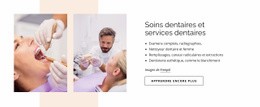 Outil De Maquette De Site Web Pour Soins Dentaires Et Services Dentaires