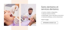 Soins Dentaires Et Services Dentaires Site Web D'Une Seule Page