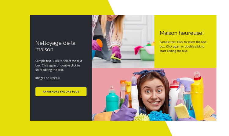 Maison heureuse Modèle HTML