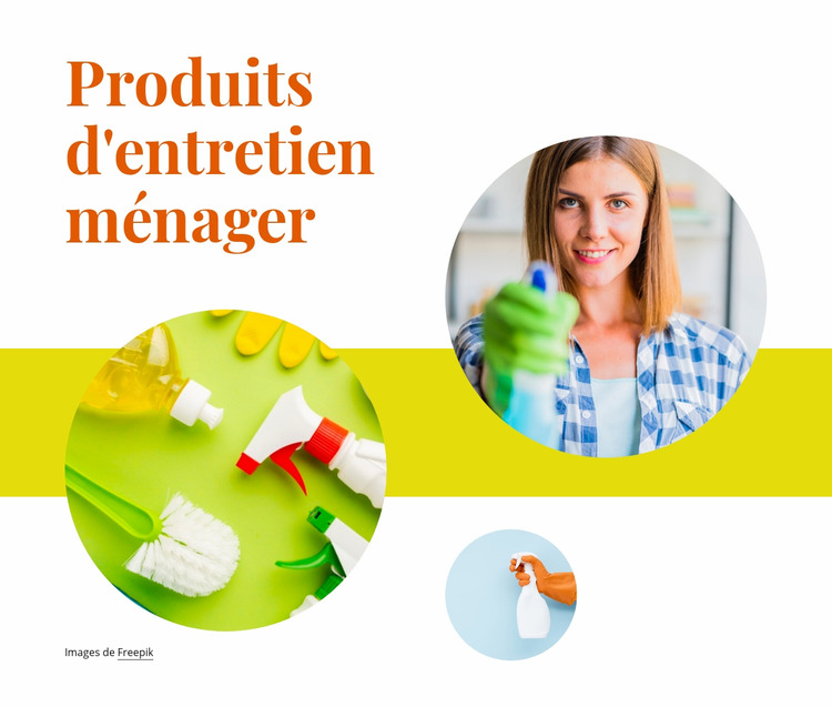 Produits d'entretien ménager Modèle Joomla