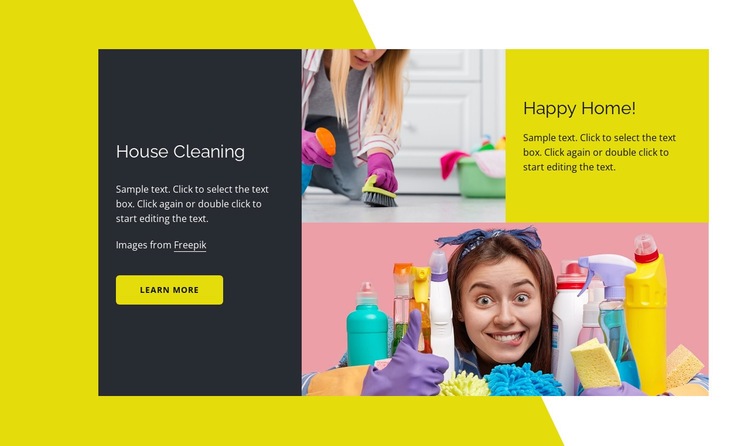 Happy home Homepage Design