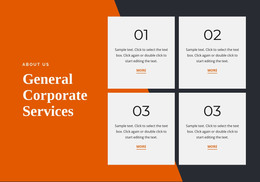 General Corporate Services - Site Template