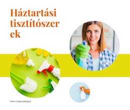 Háztartási Tisztítószerek - HTML Webhelysablon