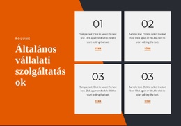 Általános Vállalati Szolgáltatások – Modern Websablon