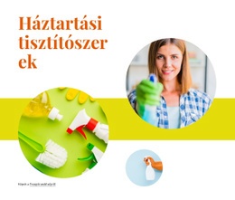 Háztartási Tisztítószerek - Webhelysablonok