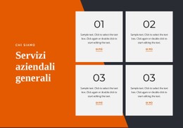 Servizi Aziendali Generali Modello Di Sito Web CSS