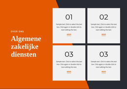 Algemene Zakelijke Diensten - Moderne Websjabloon