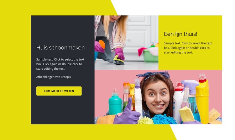 Een fijn thuis HTML5-sjabloon