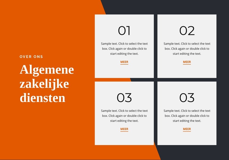 Algemene zakelijke diensten HTML5-sjabloon