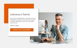 Design De Site Multifuncional Para Liderança E Talento