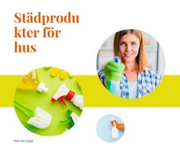 Städprodukter För Hus - HTML-Webbplatsmall