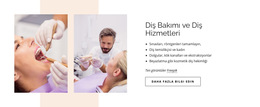 Diş Bakımı Ve Diş Hizmetleri - Ücretsiz Web Sitesi Şablonu