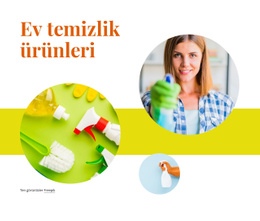 Ev Temizlik Ürünleri Için Çarpıcı Web Tasarımı