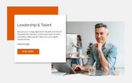 Leadership And Talent - Responsive Web Page Design