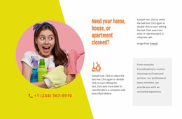 Dust All Accessible Surfaces - Simple Website Mockup