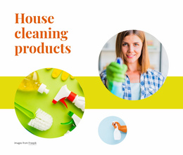 House Cleaning Products - Best Website Template Design
