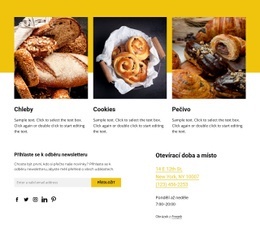 Čerstvý, Ručně Vyrobený Chléb – Šablona Stránky HTML