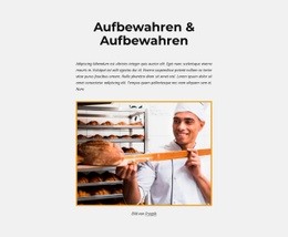 Frisches Brot - Bootstrap-Vorlage Für Eine Seite