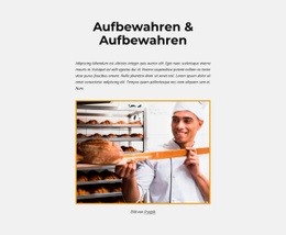 Frisches Brot - Modernes Website-Design