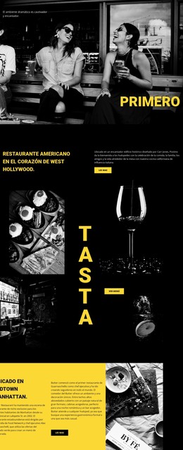 Diseño De Página HTML Para El Mejor Restaurante Del Mundo