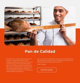 Plantilla De Una Página Más Creativa Para Pan De Calidad