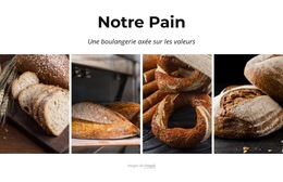 Notre Pain Quotidien - Modèle De Site Web Réactif