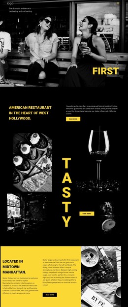 HTML Page Design For World'S Best Restaurant