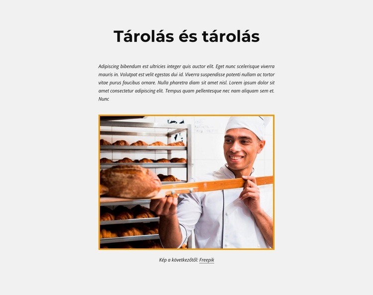 Friss kenyér Weboldal tervezés