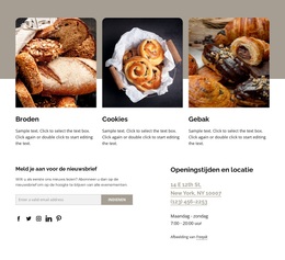 Vers, Ambachtelijk Brood - Gratis WordPress-Thema