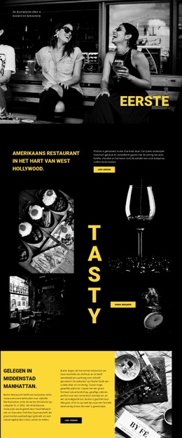 'S Werelds Beste Restaurant - Mockup-Sjabloon Voor Webpagina'S