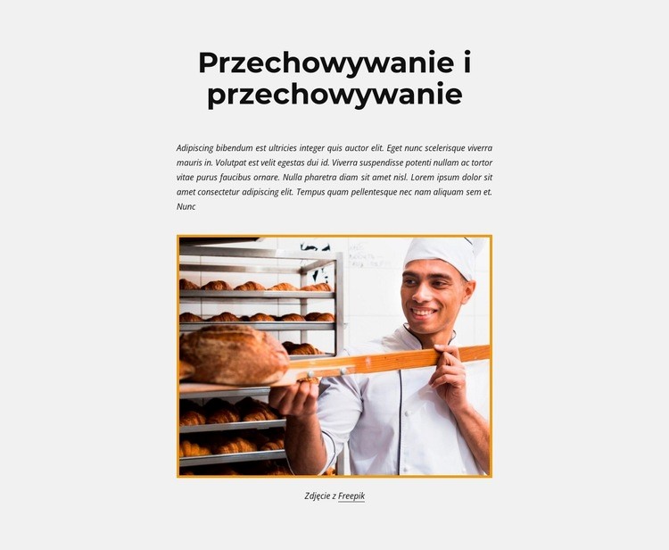 Świeży chleb Projekt strony internetowej