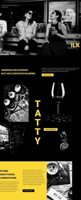 Dünyanın En Iyi Restoranı - HTML Sayfası Şablonu