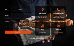 Fırın Kontakları - HTML5 Açılış Sayfası