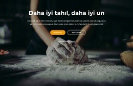 Taze Pişmiş Kruvasanlar Ve Hamur Işleri Web Sitesi Tasarımı