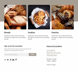 Fresh, Handcrafted Bread - Website Builder For Inspiration