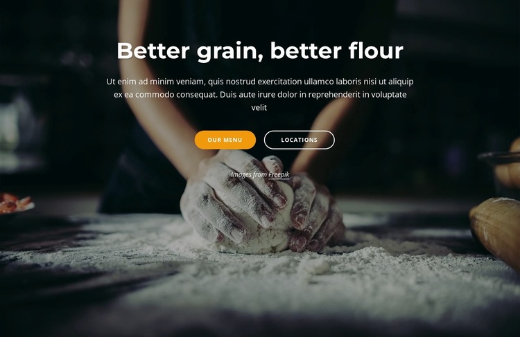 Freshly baked croissants and pastries Website Builder Templates